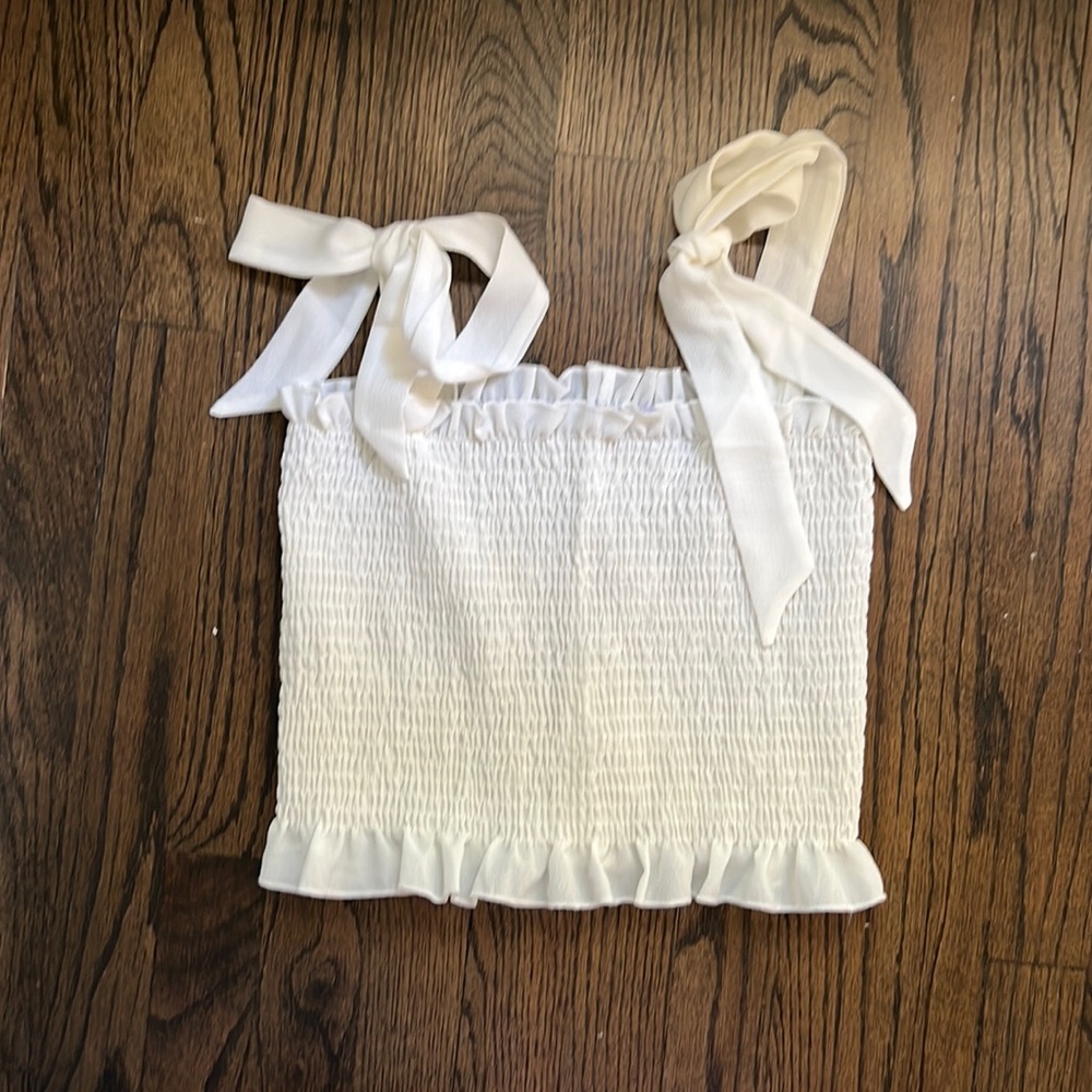 White crop top